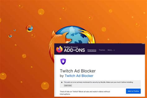 twitch adblocker firefox|Ad Blocker for Firefox